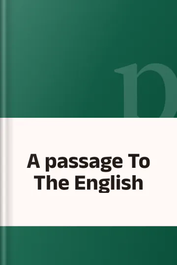 A passage To The English, বইয়ের প্রচ্ছদ
