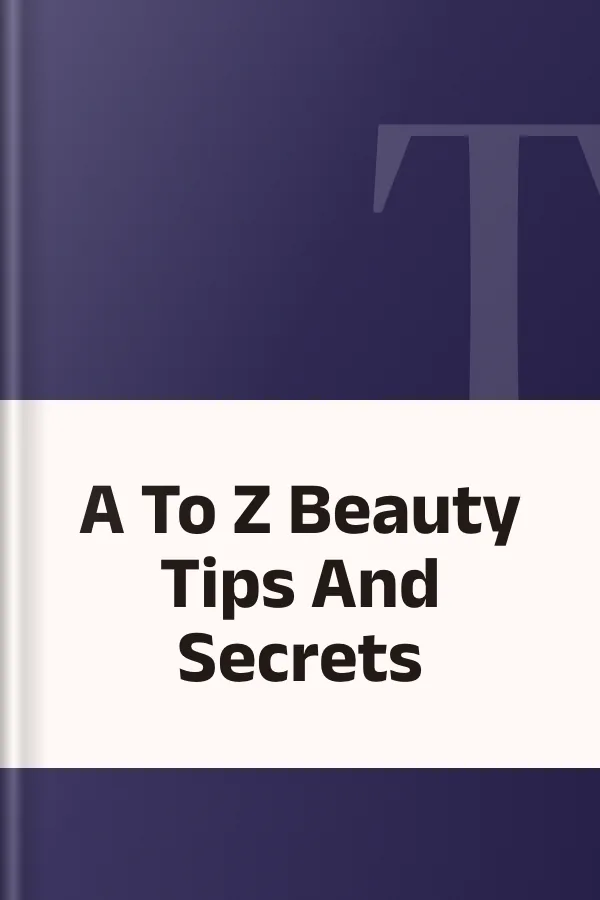 A To Z Beauty Tips And Secrets, বইয়ের প্রচ্ছদ