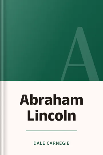 Abraham Lincoln লেখক Dale Carnegie, বইয়ের প্রচ্ছদ