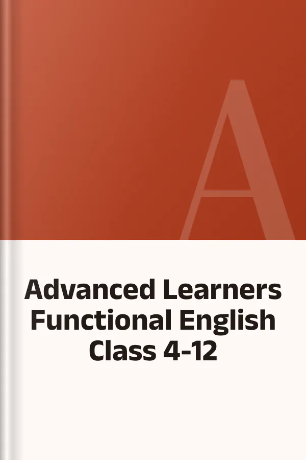 Advanced Learners Functional English Class 4-12, বইয়ের প্রচ্ছদ