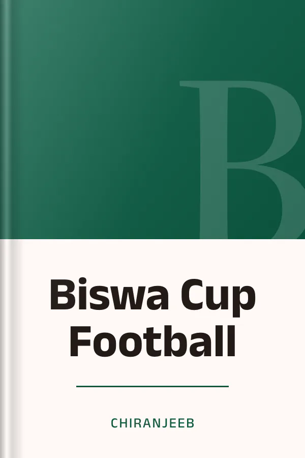 Biswa Cup Football লেখক Chiranjeeb, বইয়ের প্রচ্ছদ