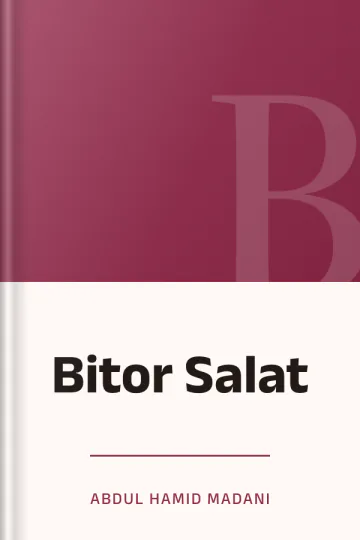 Bitor Salat লেখক Abdul Hamid Madani, বইয়ের প্রচ্ছদ
