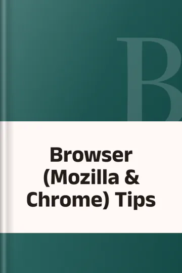 Browser (Mozilla & Chrome) Tips, বইয়ের প্রচ্ছদ