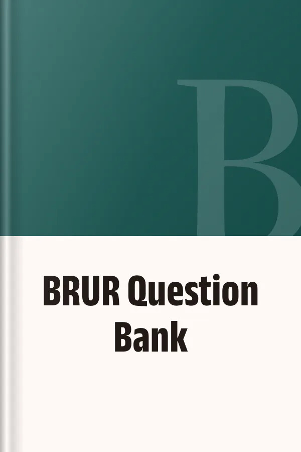 BRUR Question Bank, বইয়ের প্রচ্ছদ