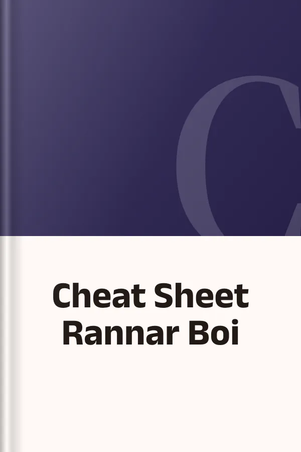 Cheat Sheet Rannar Boi, বইয়ের প্রচ্ছদ