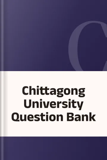 Chittagong University Question Bank, বইয়ের প্রচ্ছদ