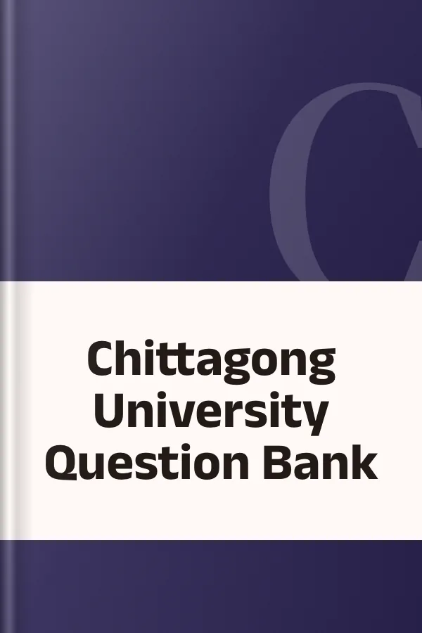 Chittagong University Question Bank, বইয়ের প্রচ্ছদ