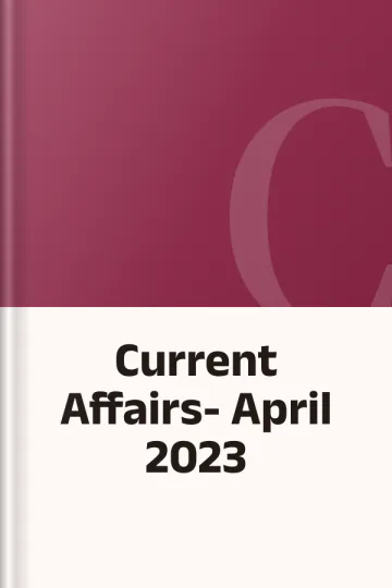 Current Affairs- April 2023, বইয়ের প্রচ্ছদ