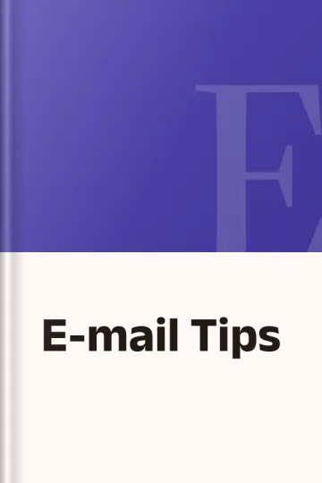 E-mail Tips, বইয়ের প্রচ্ছদ