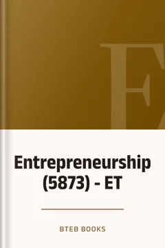 Entrepreneurship (5873) - ET - BTEB Books