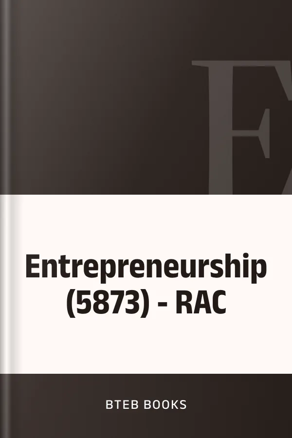 Entrepreneurship (5873) - RAC লেখক BTEB Books, বইয়ের প্রচ্ছদ