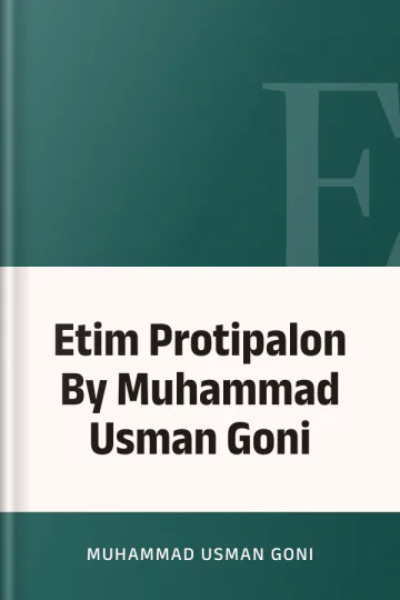 Etim Protipalon By Muhammad Usman Goni লেখক Muhammad Usman Goni, বইয়ের প্রচ্ছদ