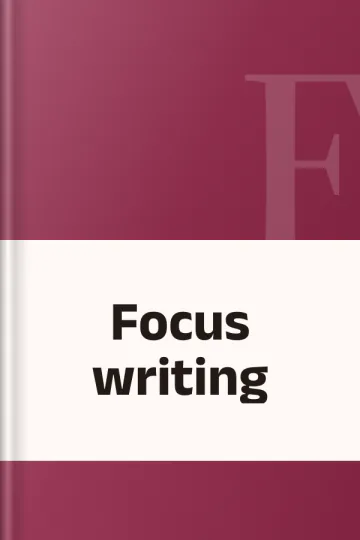Focus writing, বইয়ের প্রচ্ছদ