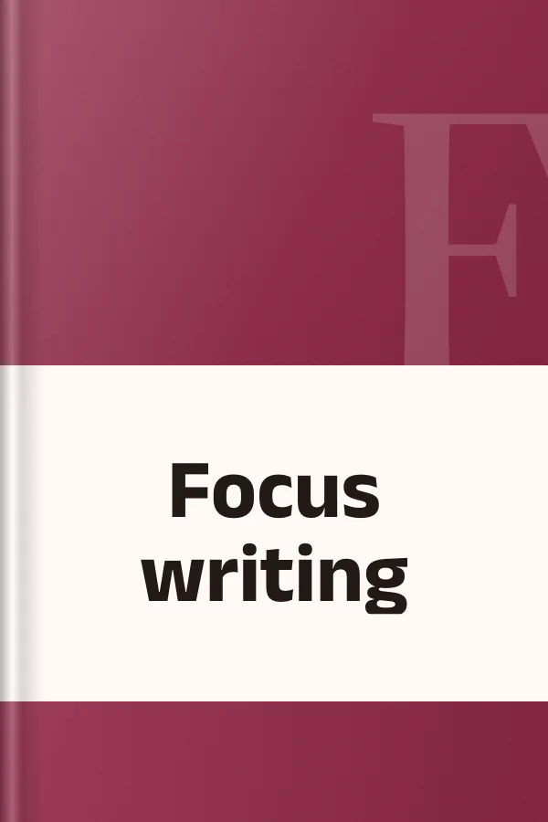 Focus writing, বইয়ের প্রচ্ছদ