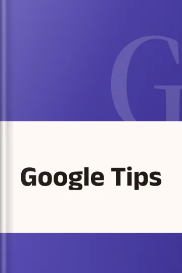 Google Tips, বইয়ের প্রচ্ছদ