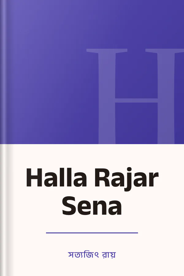 Halla Rajar Sena লেখক সত্যজিৎ রায়, বইয়ের প্রচ্ছদ