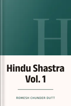 Hindu Shastra Vol. 1 - Romesh Chunder Dutt