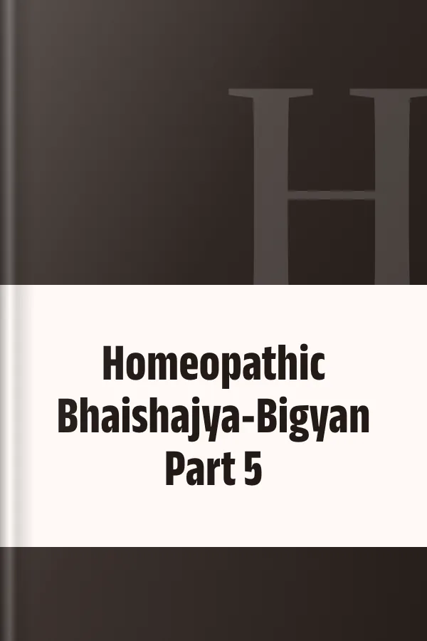 Homeopathic Bhaishajya-Bigyan Part 5, বইয়ের প্রচ্ছদ