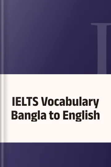 IELTS Vocabulary Bangla to English, বইয়ের প্রচ্ছদ