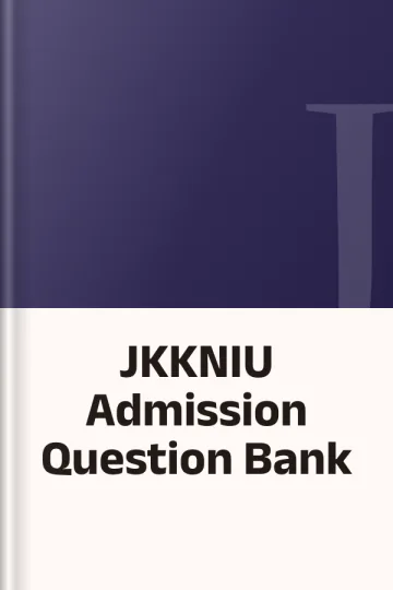 JKKNIU Admission Question Bank, বইয়ের প্রচ্ছদ