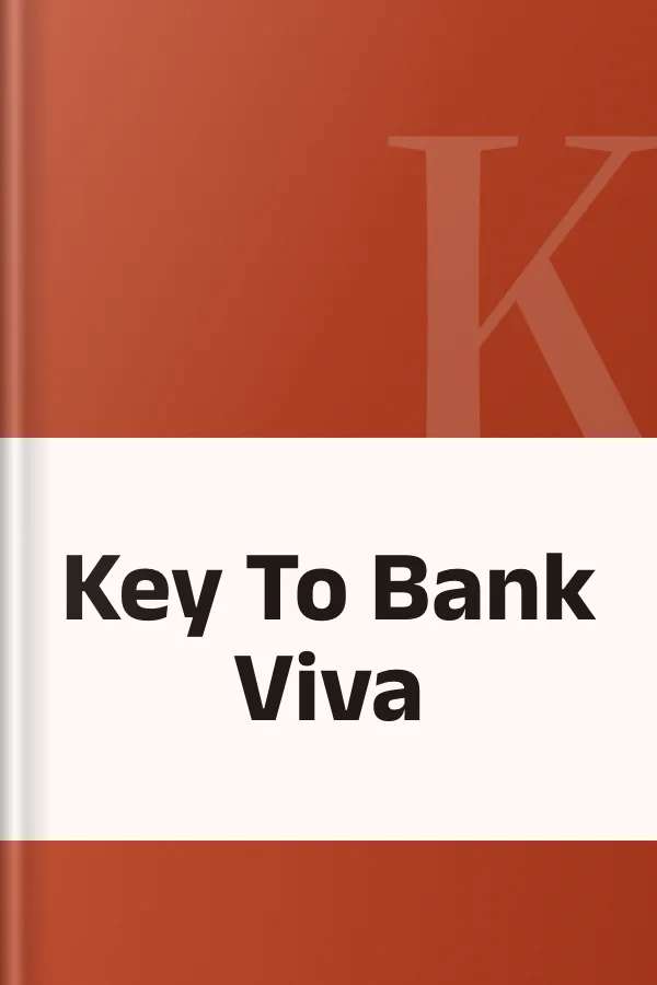 Key To Bank Viva, বইয়ের প্রচ্ছদ