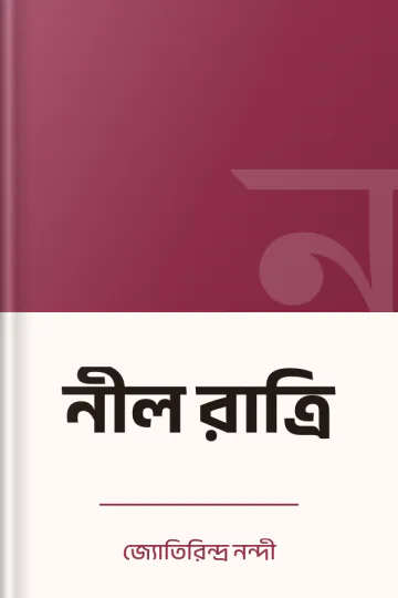 নীল রাত্রি লেখক জ্যোতিরিন্দ্র নন্দী, বইয়ের প্রচ্ছদ