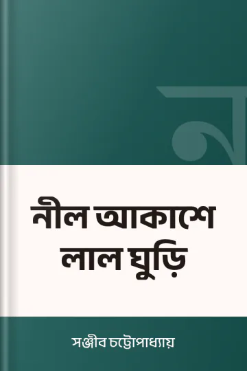 নীল আকাশে লাল ঘুড়ি লেখক সঞ্জীব চট্টোপাধ্যায়, বইয়ের প্রচ্ছদ