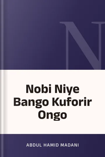 Nobi Niye Bango Kuforir Ongo লেখক Abdul Hamid Madani, বইয়ের প্রচ্ছদ