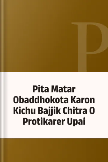Pita Matar Obaddhokota Karon Kichu Bajjik Chitra O Protikarer Upai, বইয়ের প্রচ্ছদ