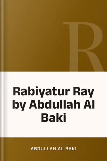 Rabiyatur Ray by Abdullah Al Baki লেখক Abdullah Al Baki, বইয়ের প্রচ্ছদ