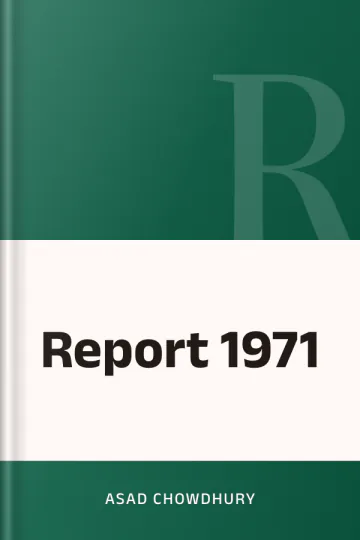 Report 1971 লেখক Asad Chowdhury, বইয়ের প্রচ্ছদ