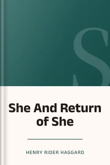 She And Return of She লেখক Henry Rider Haggard, বইয়ের প্রচ্ছদ