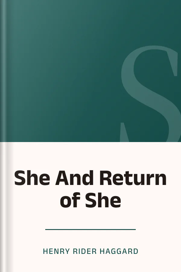 She And Return of She লেখক Henry Rider Haggard, বইয়ের প্রচ্ছদ