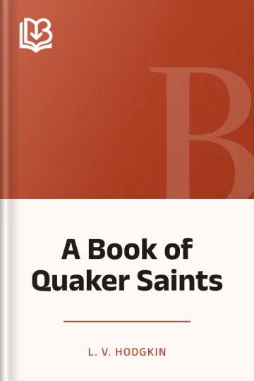 A Book of Quaker Saints by L. V. Hodgkin, book cover