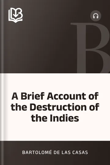 A Brief Account of the Destruction of the Indies by Bartolomé de las Casas, book cover