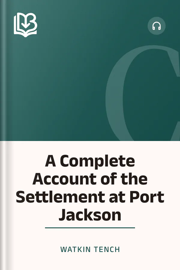 A Complete Account of the Settlement at Port Jackson by Watkin Tench, book cover