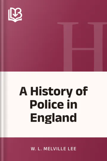 A History of Police in England by W. L. Melville Lee, book cover