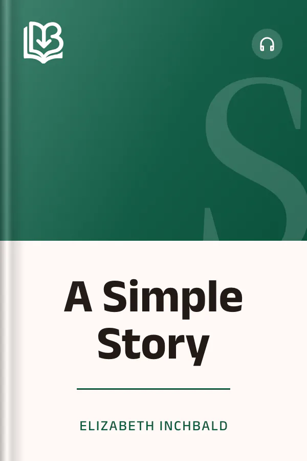 A Simple Story by Elizabeth Inchbald, book cover