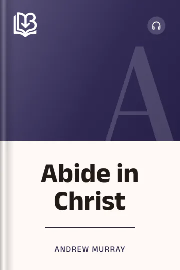 Abide in Christ by Andrew Murray, book cover