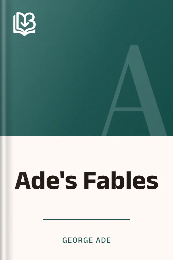 Ade's Fables by George Ade, book cover