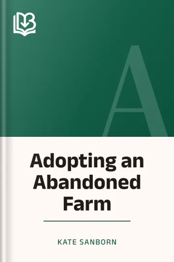 Adopting an Abandoned Farm by Kate Sanborn, book cover