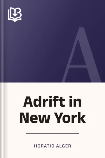 Adrift in New York by Horatio Alger, book cover