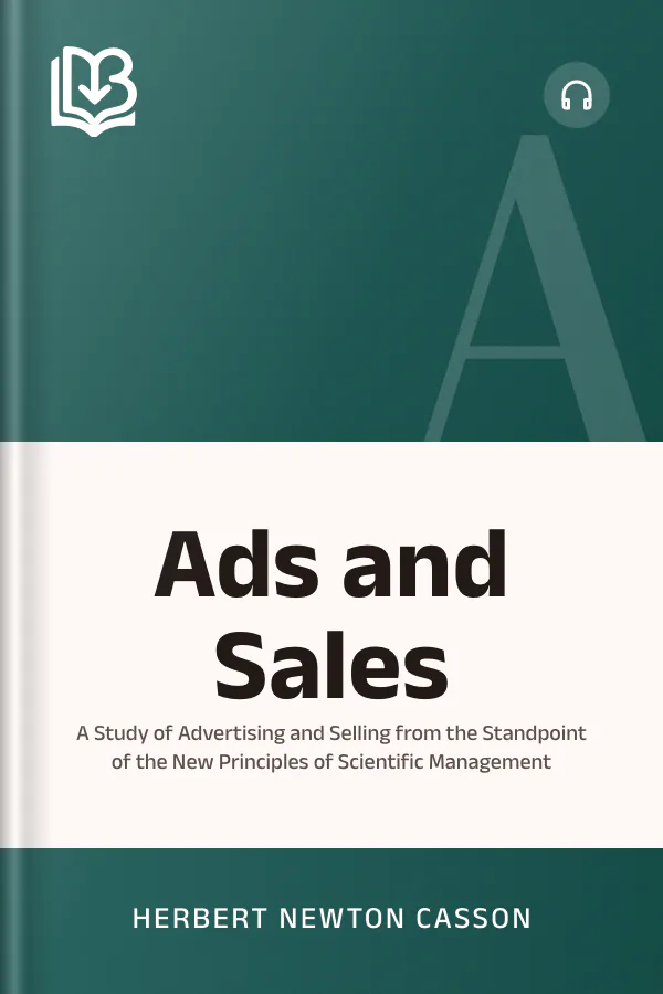 Ads and Sales by Herbert Newton Casson, book cover