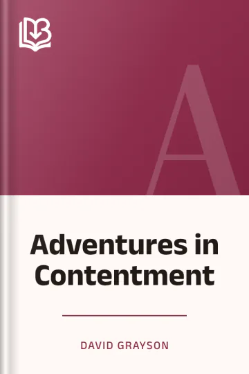 Adventures in Contentment by David Grayson, book cover