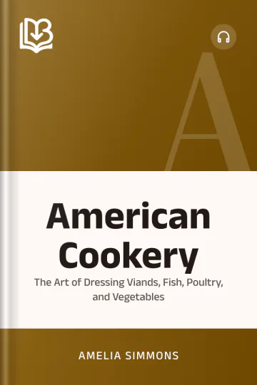 American Cookery by Amelia Simmons, book cover