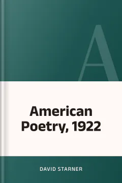 American Poetry, 1922 - David Starner