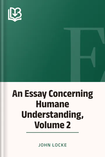An Essay Concerning Humane Understanding, Volume 2 by John Locke, book cover