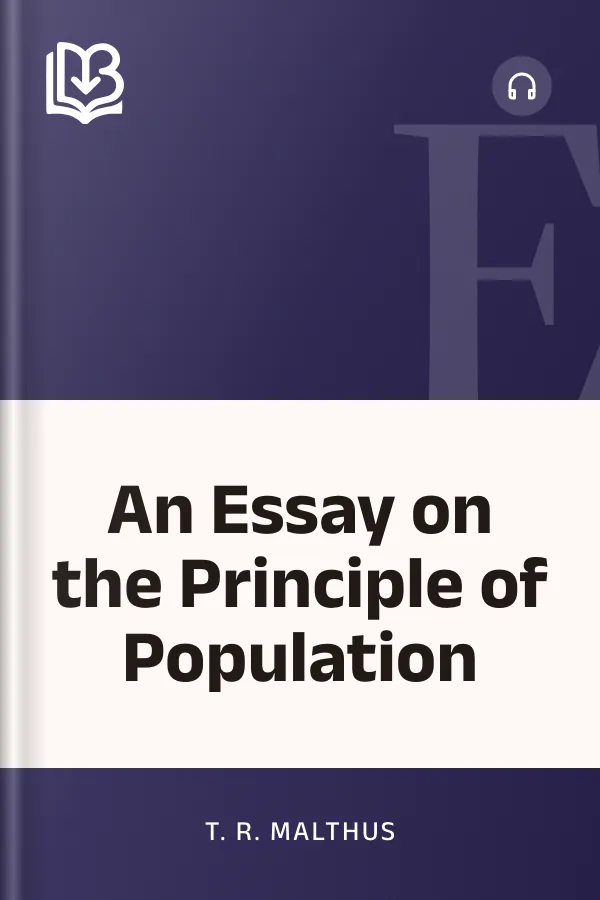 An Essay on the Principle of Population by T. R. Malthus, book cover