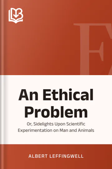 An Ethical Problem by Albert Leffingwell, book cover