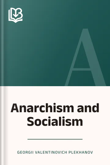 Anarchism and Socialism by Georgii Valentinovich Plekhanov, book cover